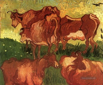 Kühe Vincent van Gogh Ölgemälde